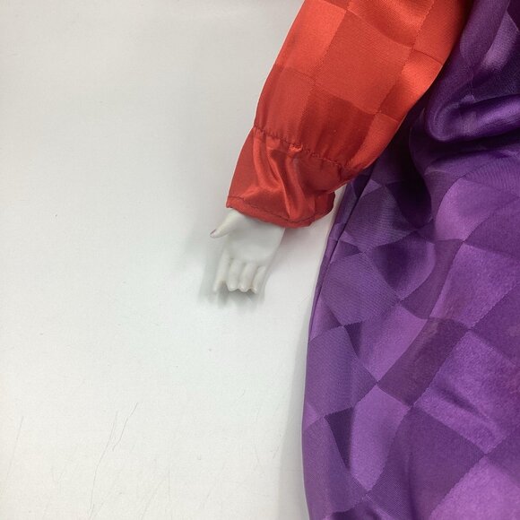 Vtg Madame Verte Porcelain Musical Clown Doll Wind Up Back Collectible 17” Rare - Picture 4 of 12